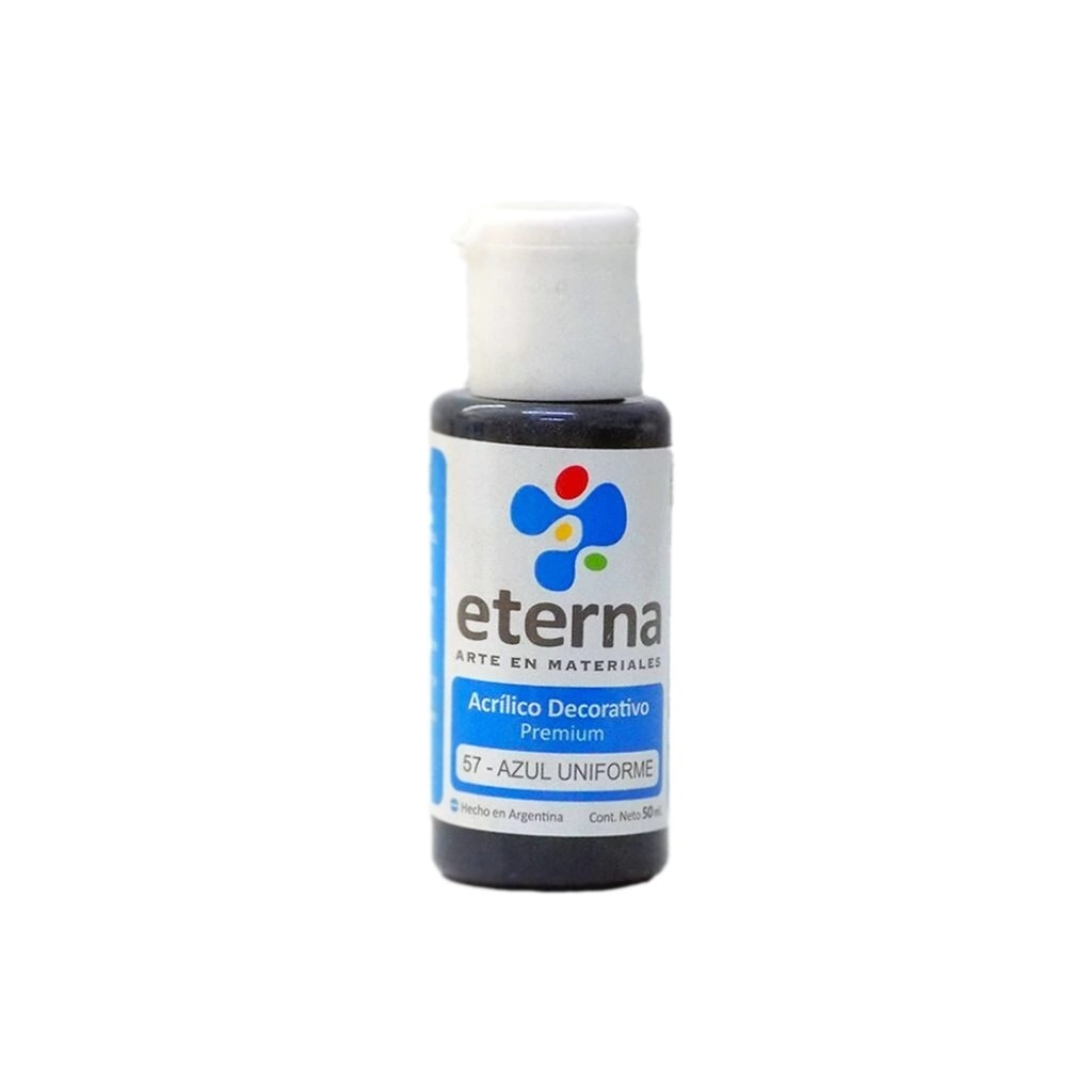 Acrilico dec. Azul Uniforme 50ml Eterna