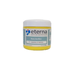 Base acrilica Amarillo medio 200ml Eterna