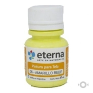 Pintura tela amarillo bebe 37 ml Eterna