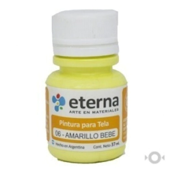 Pintura tela amarillo bebe 37 ml Eterna