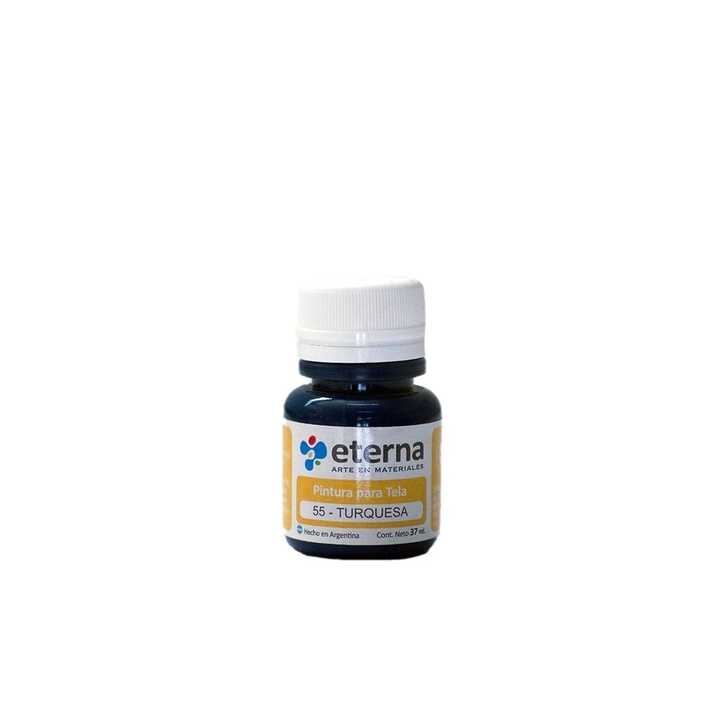 Pintura tela azul turquesa 37 ml Eterna