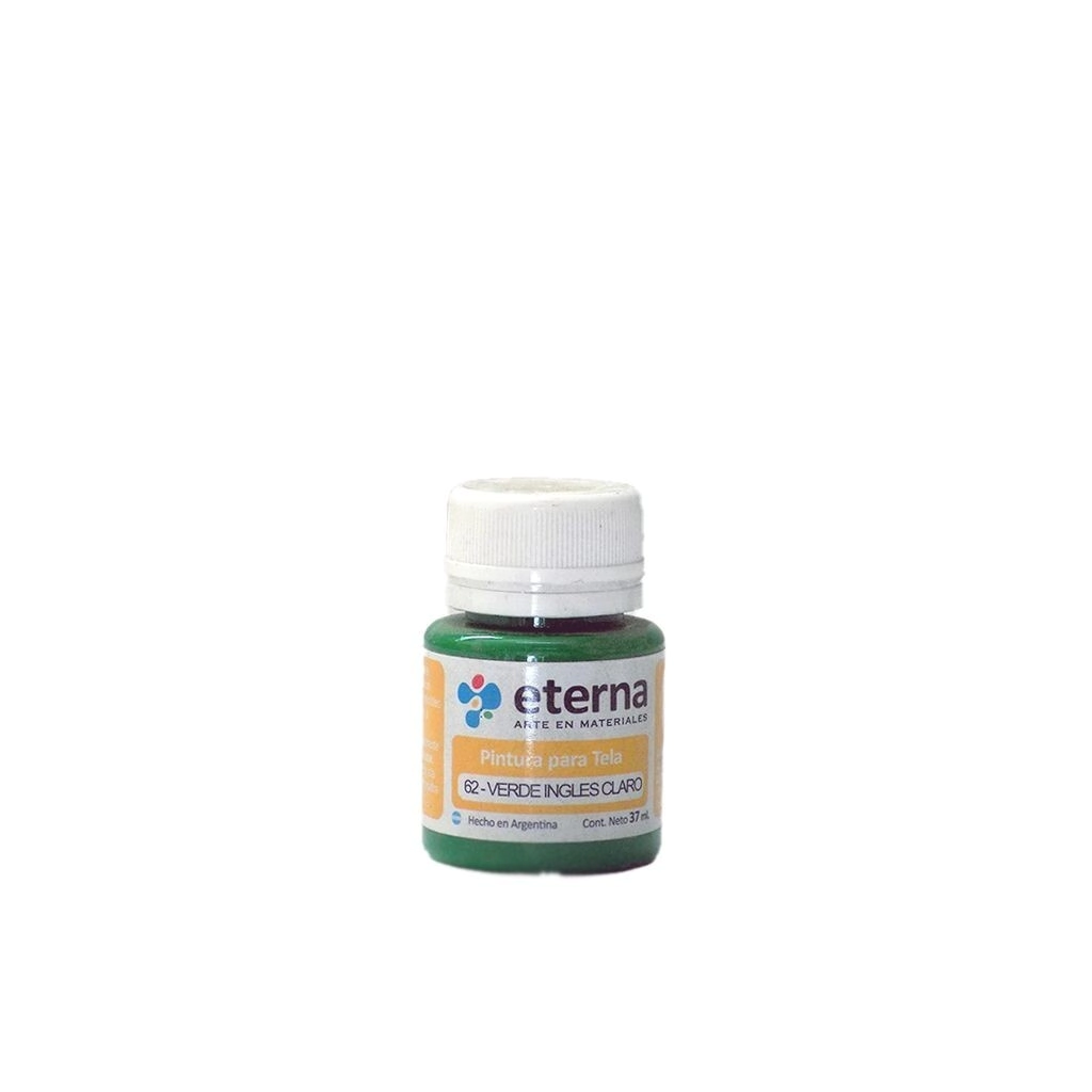 Pintura tela verde ingles claro 37 ml Eterna