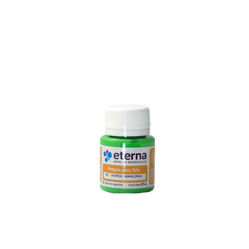 Pintura tela verde manzana 37 ml Eterna