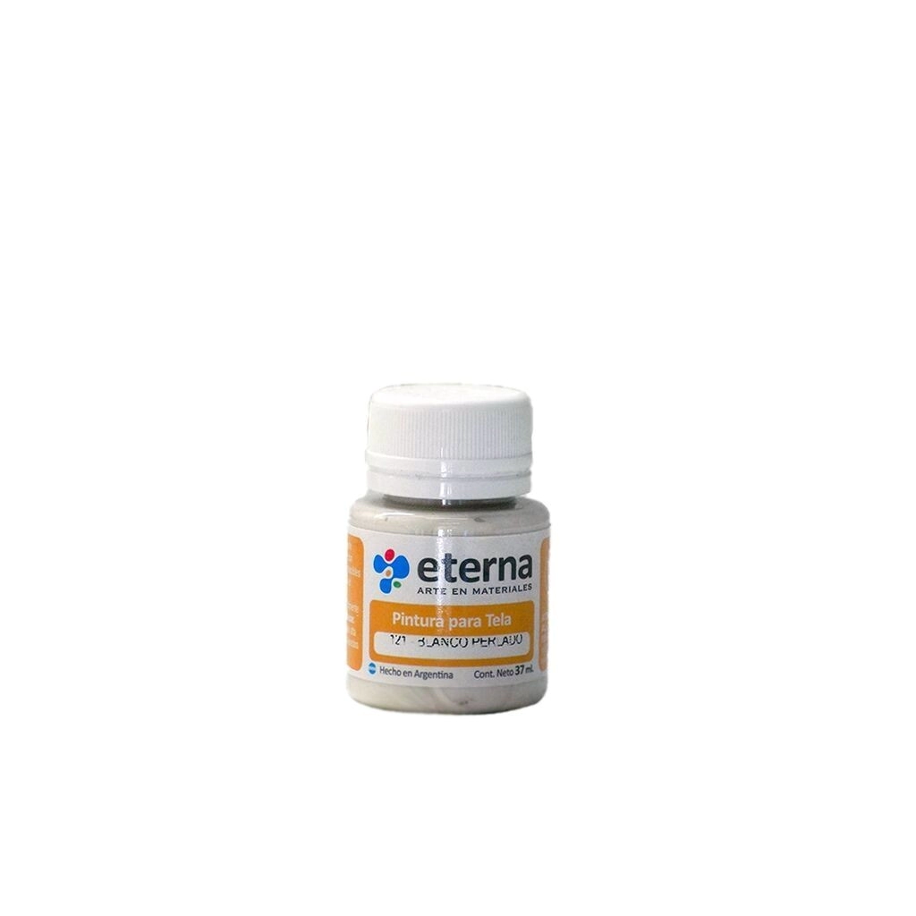 Pintura tela blanco perlado 37 ml Eterna