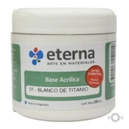 Base acrilica Blanco Titanio (*) 200ml Eterna