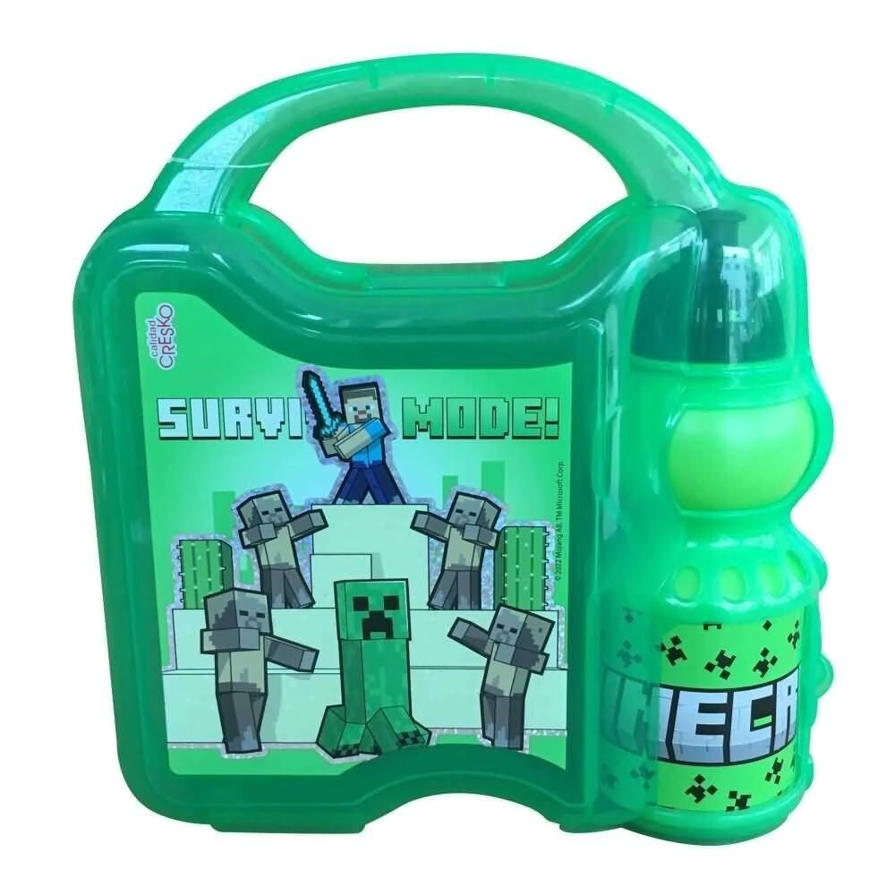 Lonchera Minecraft c/botella
