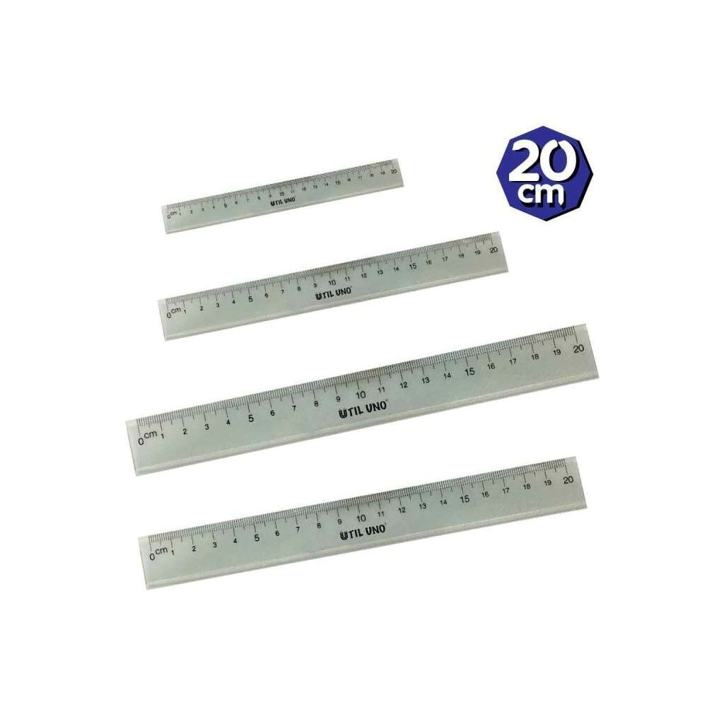 Regla Rigida Transp 20cm