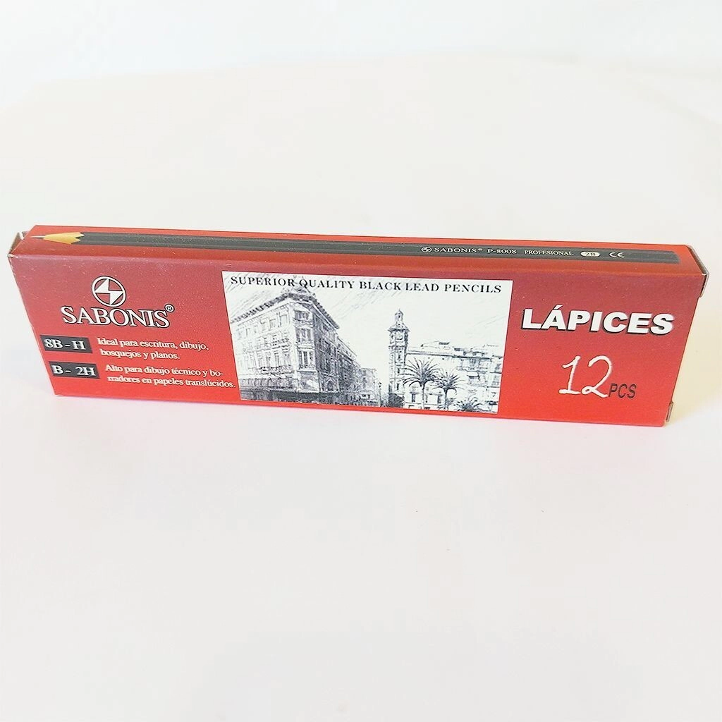 Lapiz Grafito 2B Sabonis (PRECIO X UNIDAD, SOLO CAJA X12)