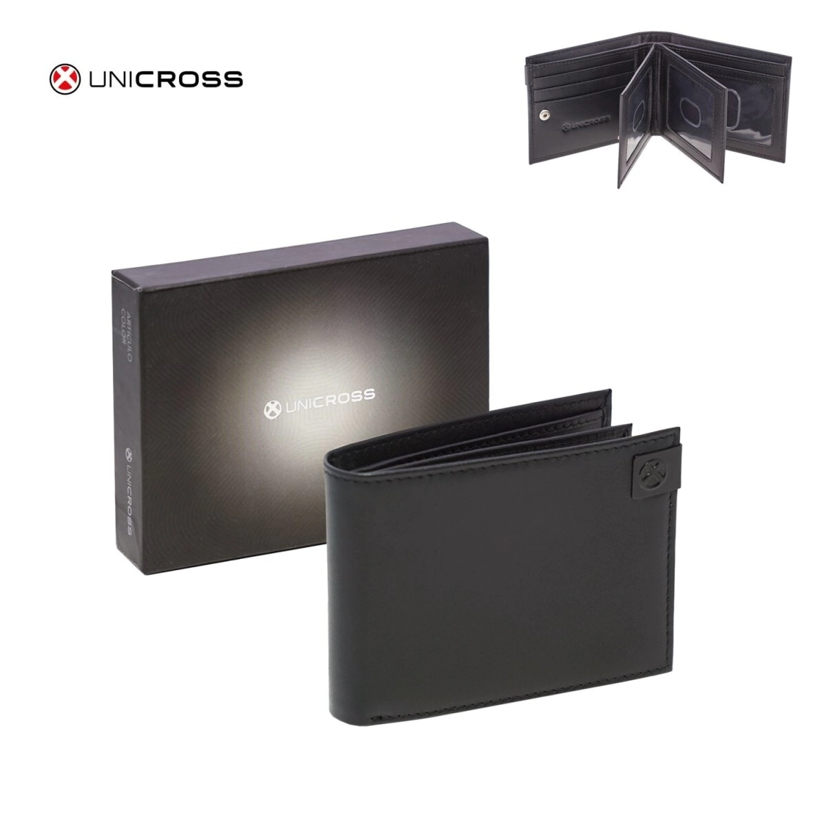 BILLETERA HOMBRE DE CUERO UNICROSS