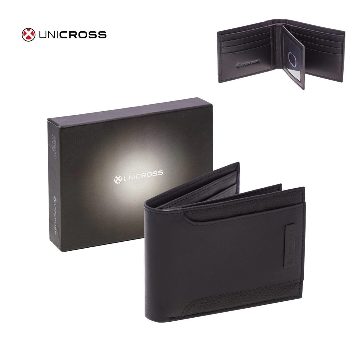 BILLETERA HOMBRE DE CUERO UNICROSS