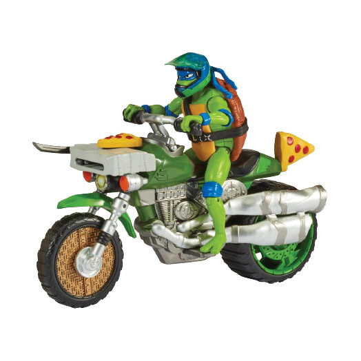 Tortugas Ninja - Veh�culo Ninja Cycle + Figura  surt Leonardo
