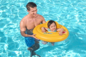 INFLABLE ASIENTO TRIPLE ANILLO PARA BEBES X 69 CM (B/12) BESTWAY (6853)