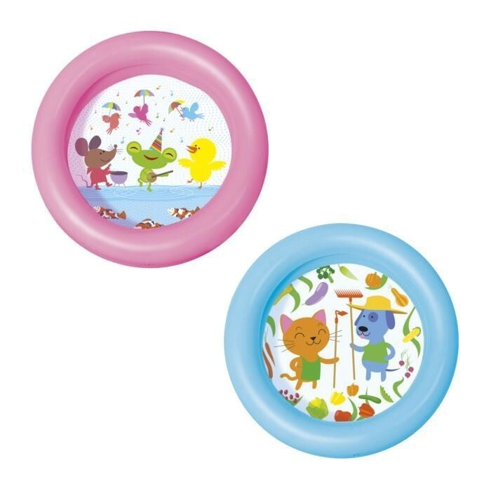 PILETA 2 AROS TRANSLUCIDA SURTIDO 61 X 51 CM (B/12)