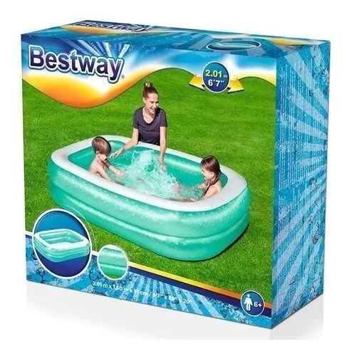 PILETA RECTANGULAR FAMILIAR 450 L / 201 X 150 X 51CM (B
