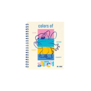 Cuaderno 16x21 espiral Tapa Dura 80 hjs. Stitch Mooving