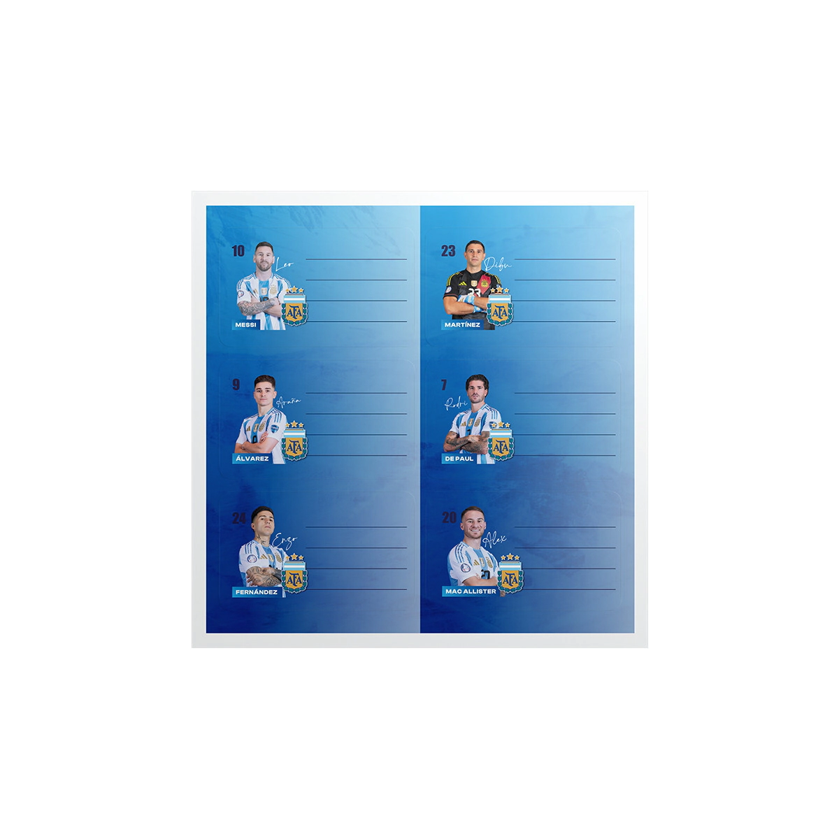 Etiquetas AFA Mooving