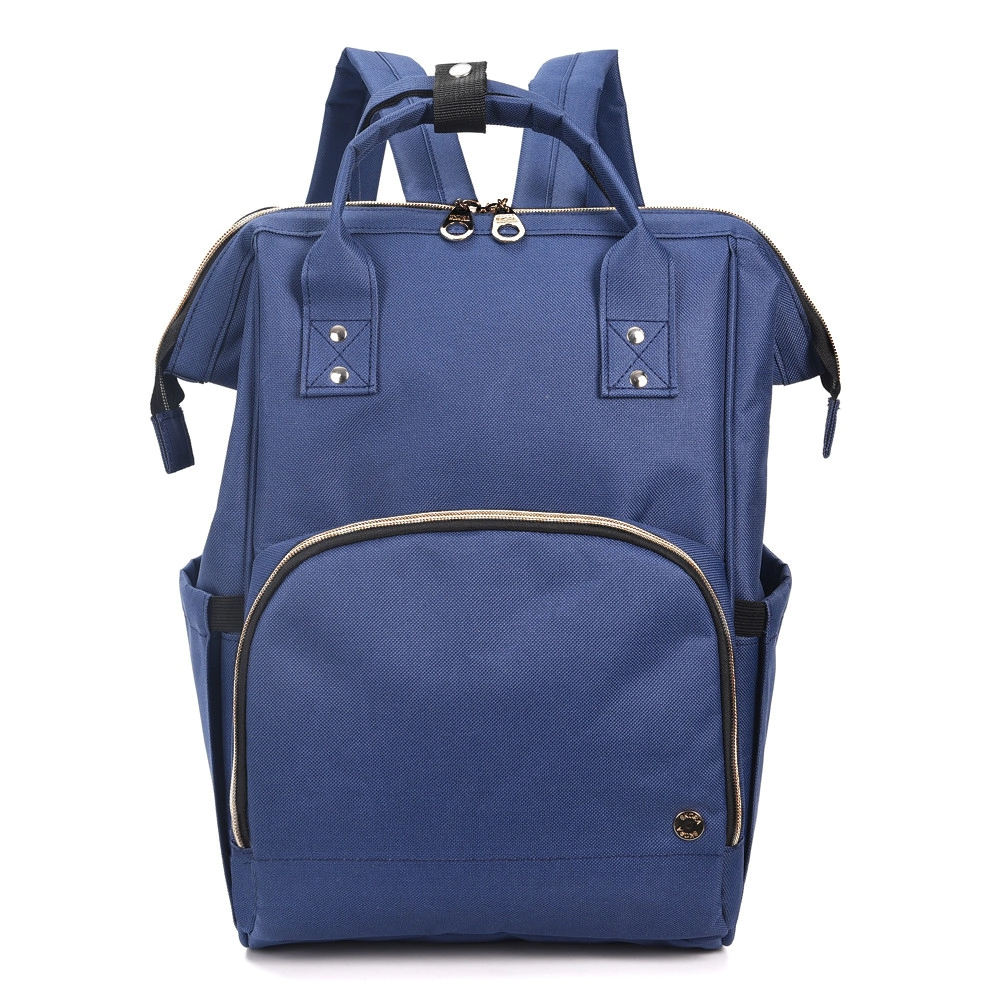 Mochila classic maternal boca de pez c/cambiador 24x17x38cm az