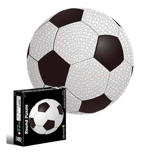 Rompecabeza circular 1000 pzas Pelota Futbol