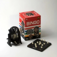 BINGO 90 BOLILLAS CON BOLILLERO Y PORTABOLILLA PLASTICO
