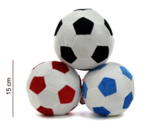PELOTA FUTBOL BLANCA CON ROMBOS 15CM PHI PHI TOYS