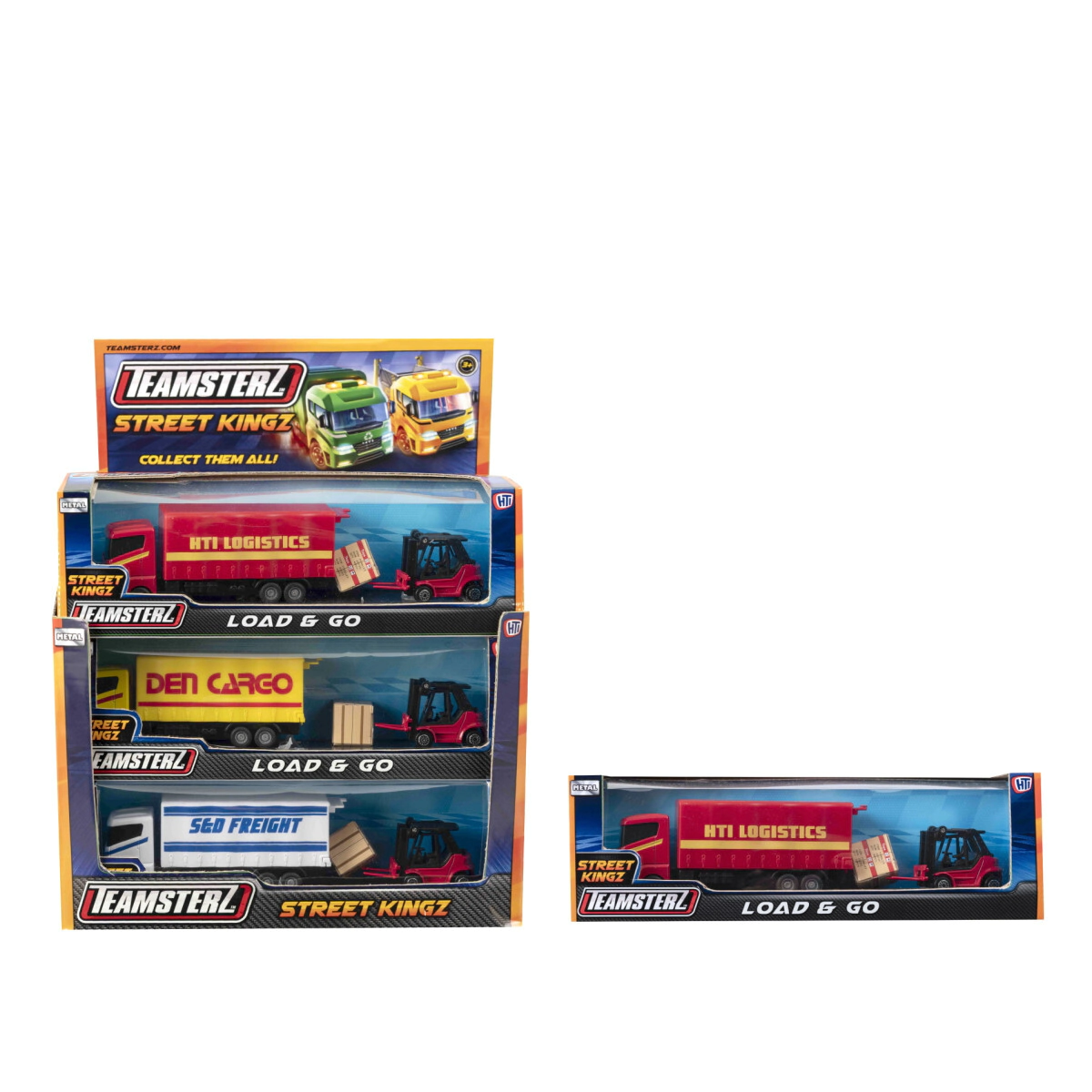 Set Logistico camion y montacarga Teamsterz