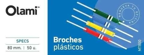 BROCHE P/ ENCUAD. PLASTICO x 50 un.