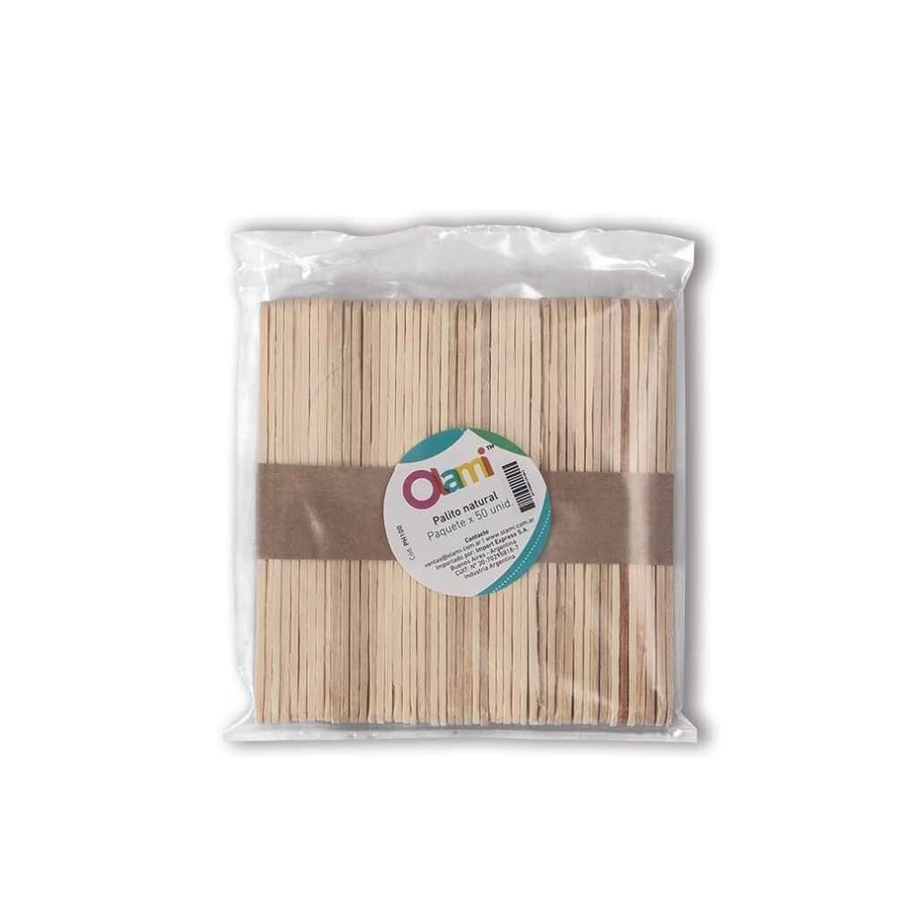 PALITO P/MAQUETERIA NATURAL Paq. x 50un.