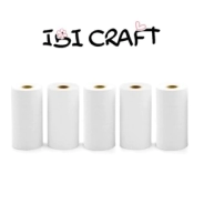 PAPEL P/IMPRESORA IBICRAFT AUTOADH. x5  BLANCO 3mts