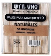 Palos de Marquetera Natural x50u