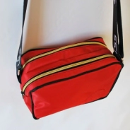 Morral Doble con Cinta Sublimada Boerss CITY ROJO