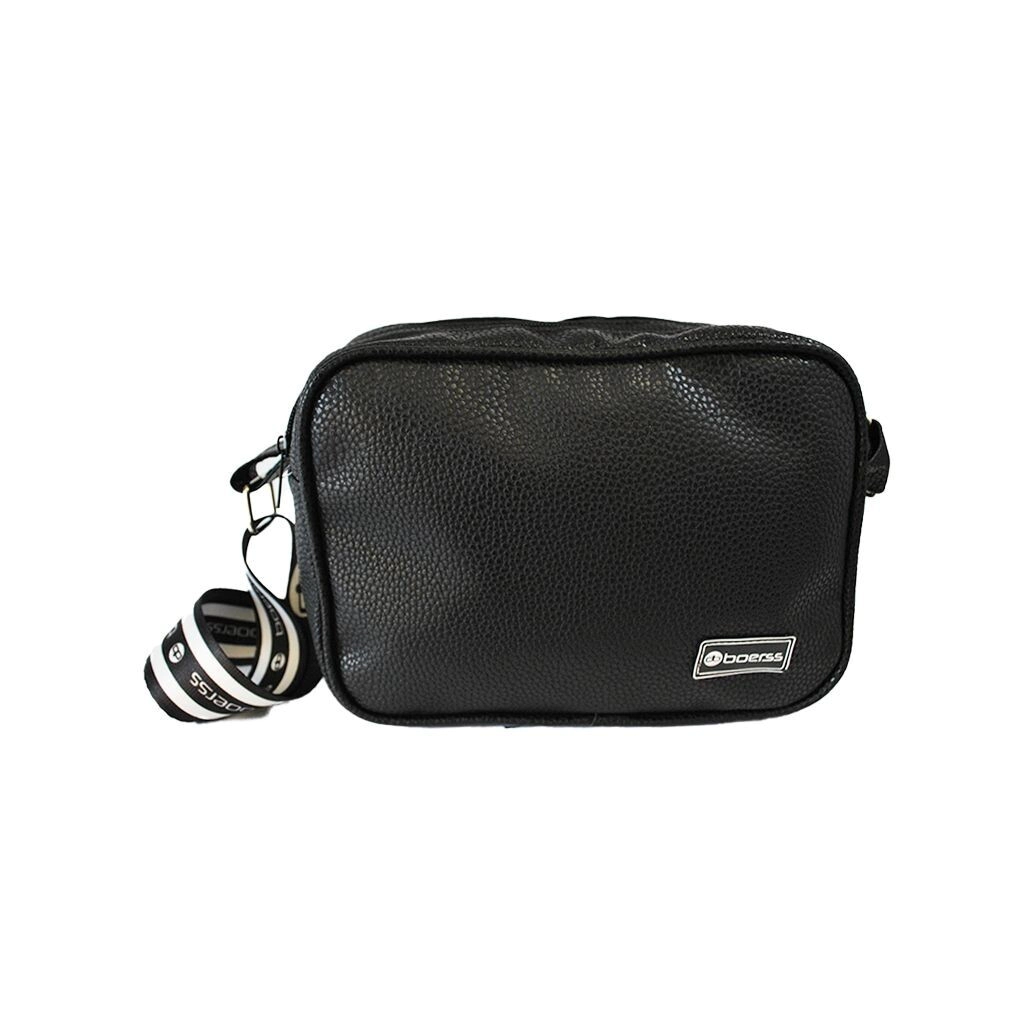 Cartera Boerss CUERO ECOLOGICO NEGRO