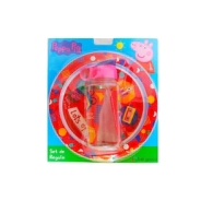 Plato + Botella Flip Top Peppa Pig