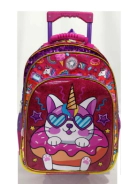 Mochila Carro Gato con Lentes ROSA