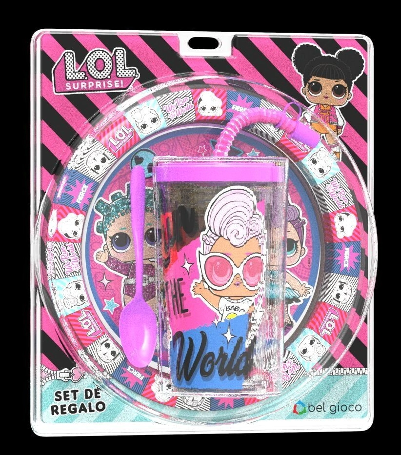 Plato + Vaso Sport Lol