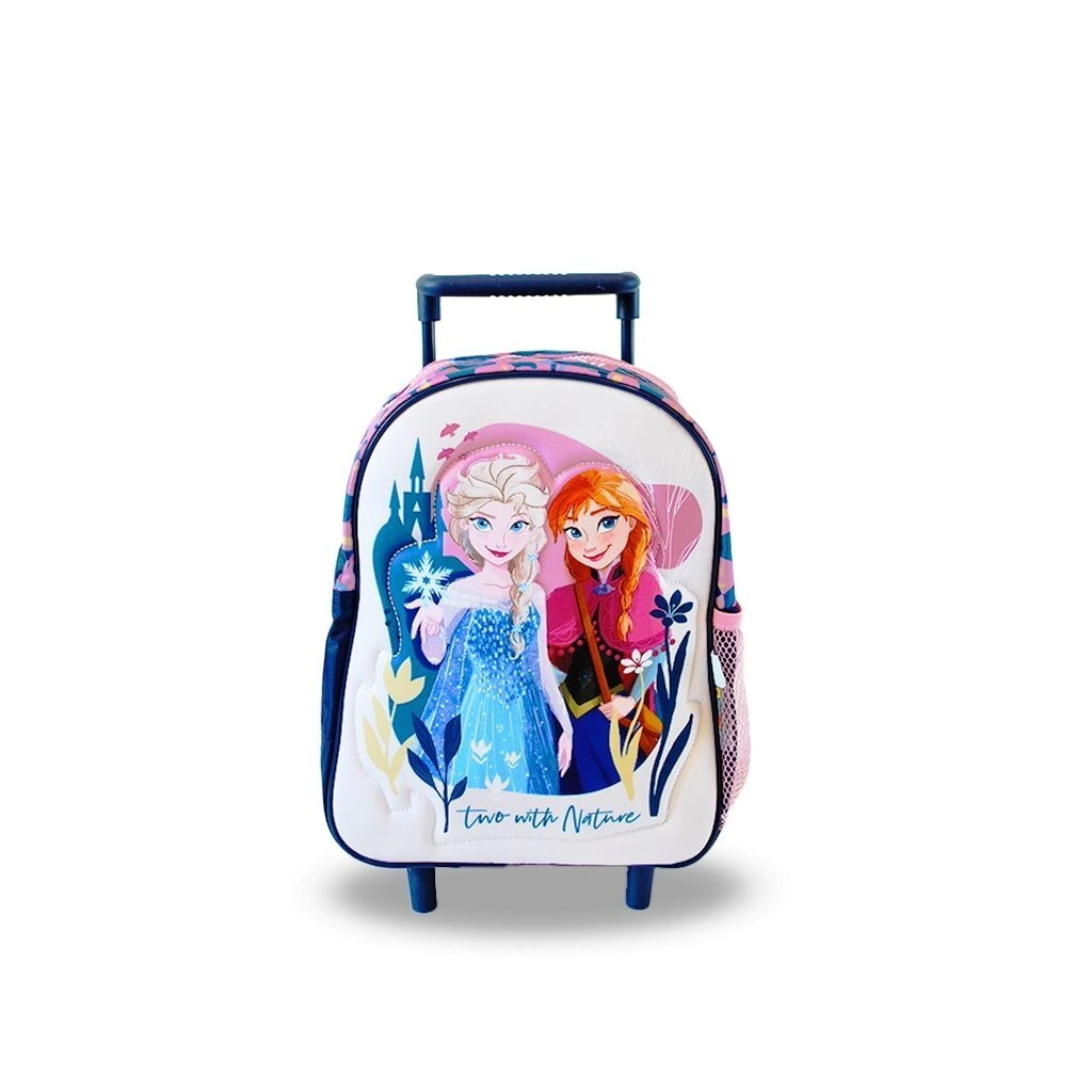 Mochila Frozen 12'' Nature Line con Carro BLANCO