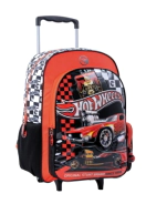 Mochila Hot Wheels 18'' Carro Red Cars ROJO