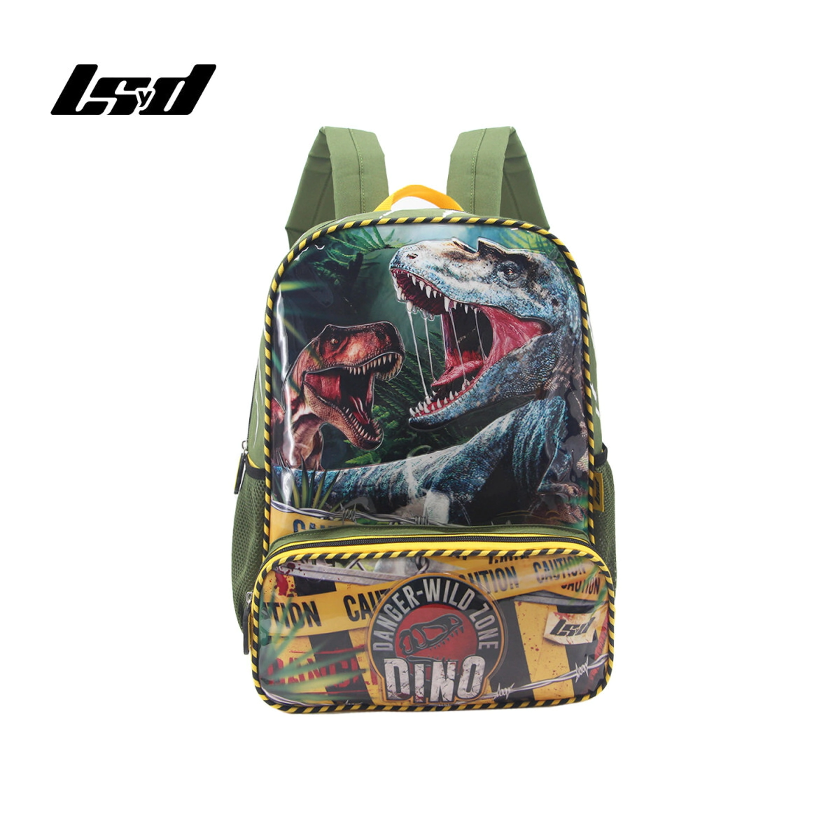 MOCHILA DINOS 16" LSYD VERDE
