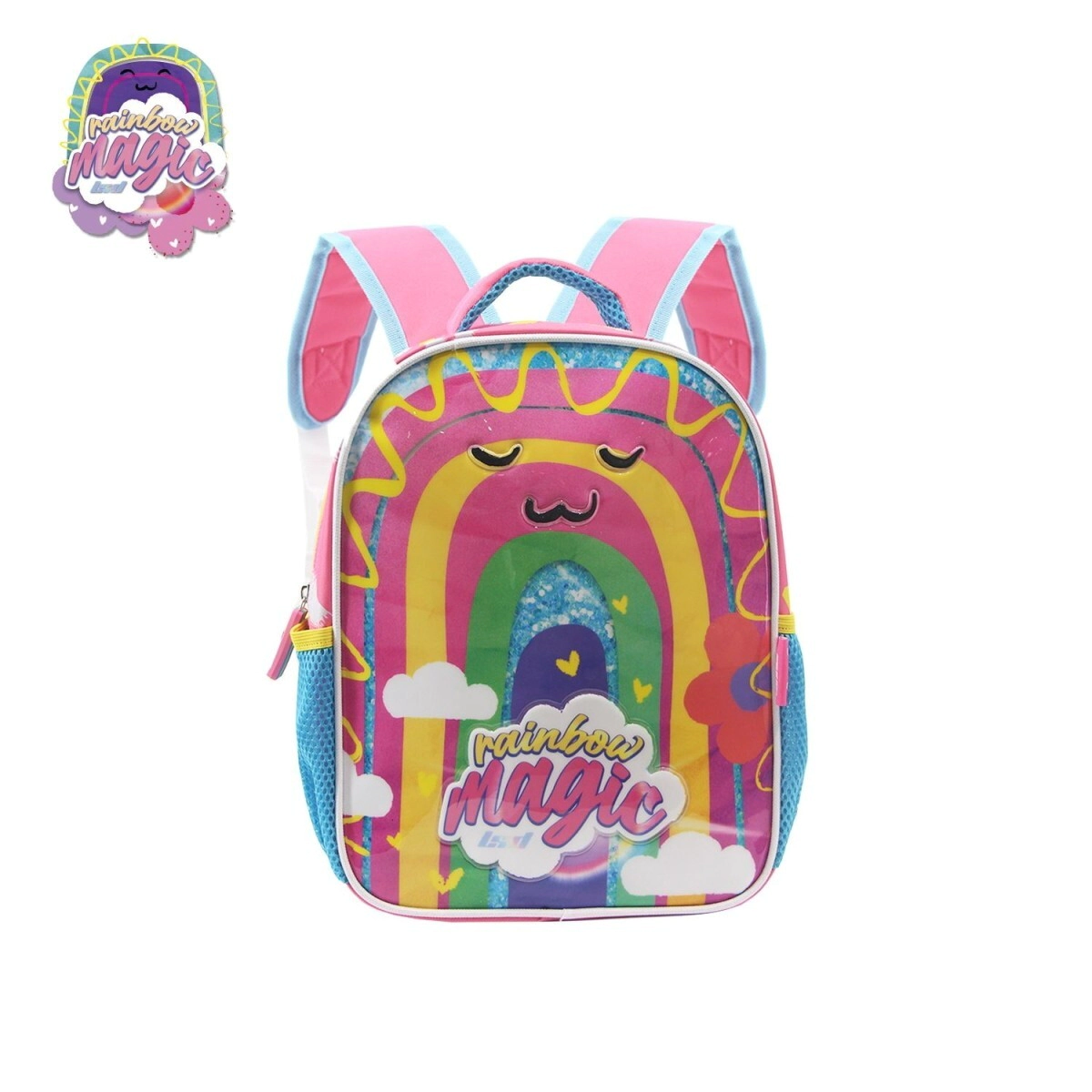 MOCHILA  ARCOIRIS 12" LSYD ROSA