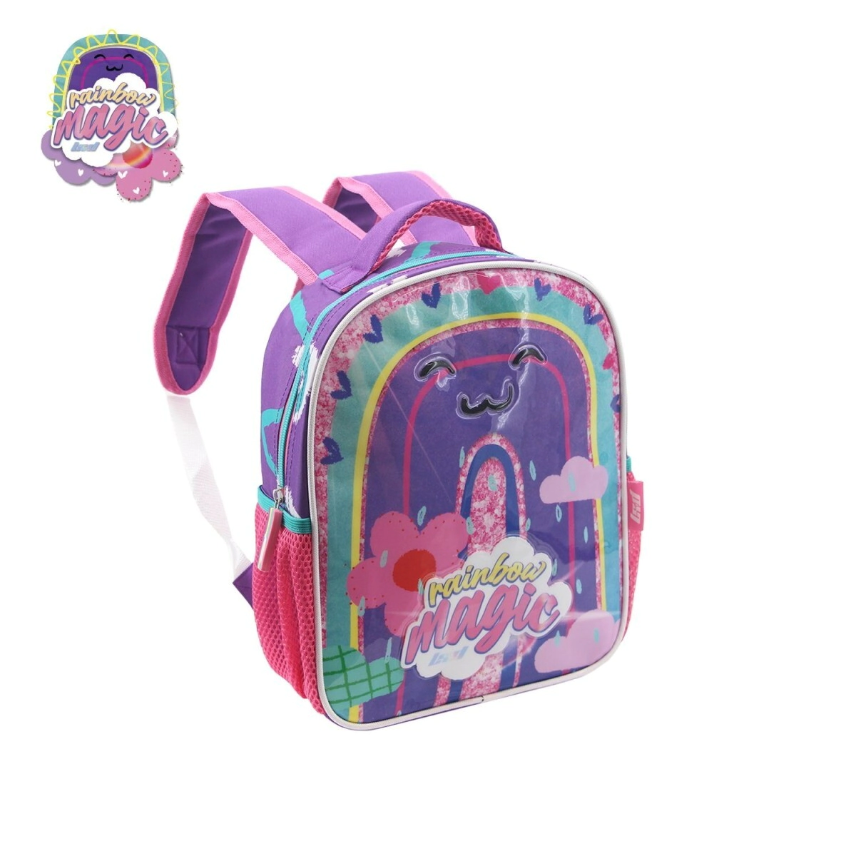 MOCHILA  ARCOIRIS 12" LSYD VIOLETA