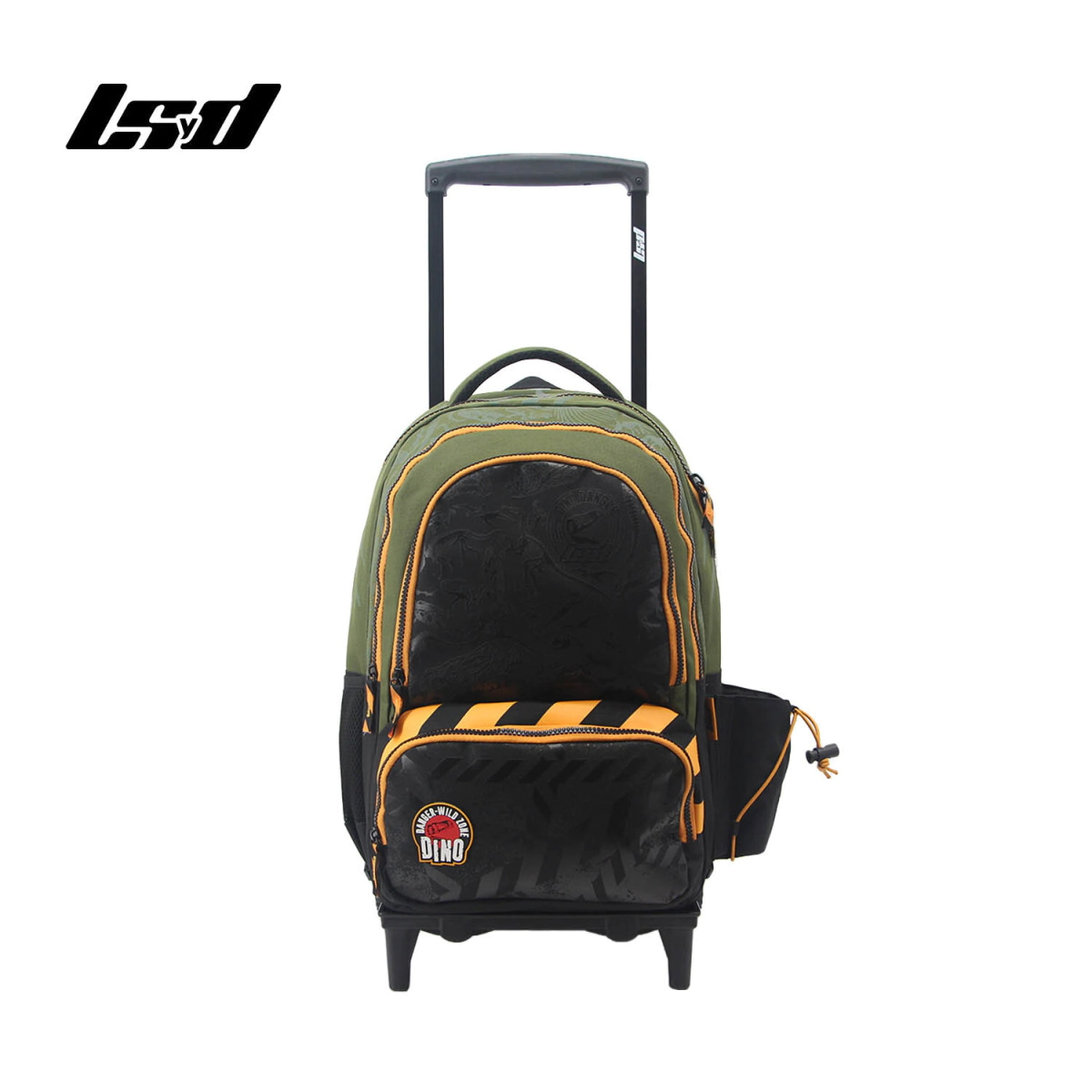 MOCHILA C/ CARRO DINO DANGER VERDE