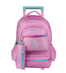 Mochila Footy 18'' Carro Big Kids Star ROSA