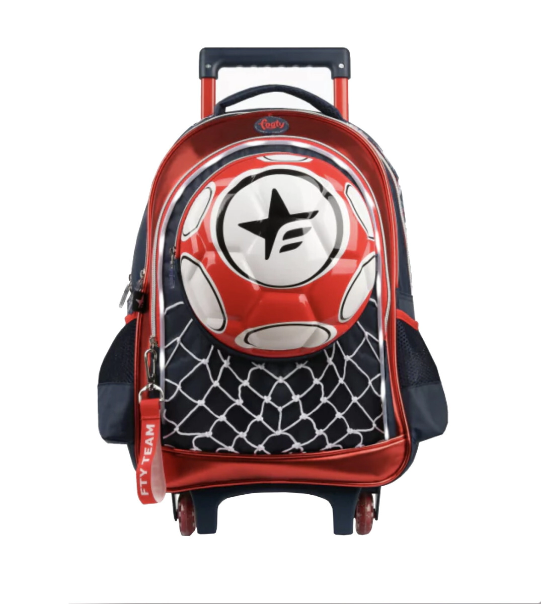 Mochila con carro 18 Futbol Footy ROJO
