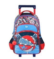 Mochila Footy 18'' Carro Jump con Led ROJO