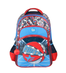 Mochila Footy 18'' Espalda Jump con Led ROJO