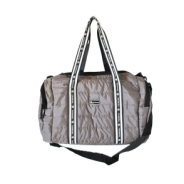 Bolso Boerss con Cinta Sublimada PUFFER GRIS