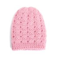 Gorro Infantil Ni&ntilde;a Trenzado ROSA