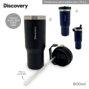 BOTELLA TERMICA DISCOVERY 800ML NEGRA