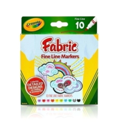 MARCADOR PARA TELA FABRIC X 10 UNIDADES