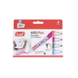 Marcadores pizarra blanca 450 x 4 fantasia TRABI