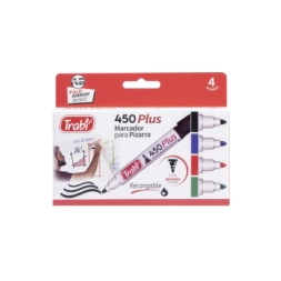 Marcadores pizarra blanca 450 x 4 Clasico TRABI